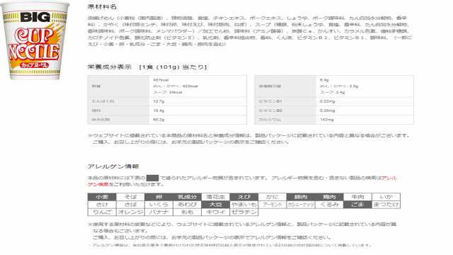 日清食品 カップヌードルビック4種類各3個セット 計12個 送料無料 沖縄、離島不可の通販はau PAY マーケット - 総合食品スタッフ