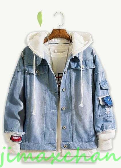 サマー　M/L/XL/2XL/3XL　帽子付く/パーカー/デニム   メンズ  無地   お兄系 ファッション 欧米風 ス メンズウェア  春秋 ヒグ　クラッの通販は