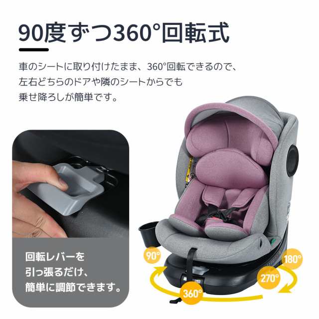 チャイルドシート 新生児 回転式 トップテザー サポートレッグ 0歳〜12歳 ISOFIX キャノピー付き ジュニアシート キッズシート  ベビーシの通販はau PAY マーケット - マウンテンロード | au PAY マーケット－通販サイト