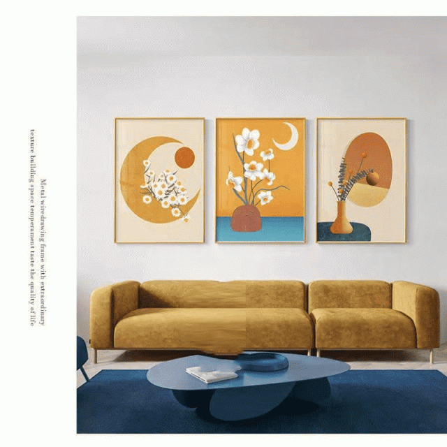 絵画 抽象的な油絵寝室の絵 絵枠が付き インテリア 絵 玄関 風水