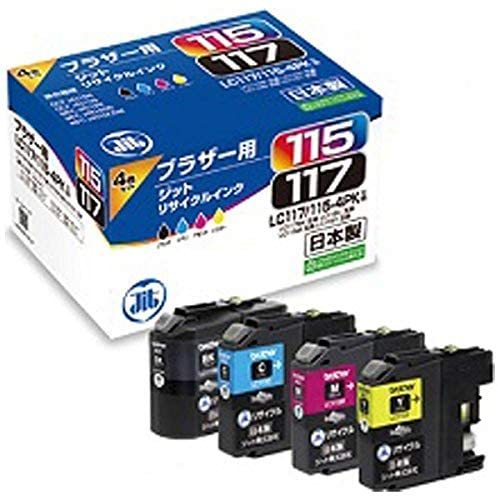 ジットＪＩＴインクＬＣ１１７１１５−４ＰＫ対応JIT-B1171154P　ご注文合計金額900円以上送料無料発送