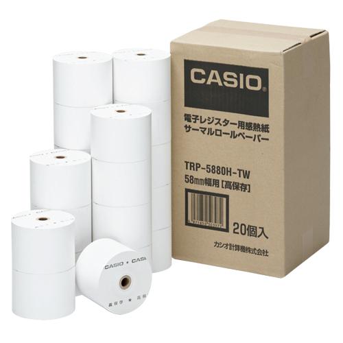 カシオ感熱紙ロールペーパーTRP-5880H-TW　ご注文合計金額900円以上送料無料発送