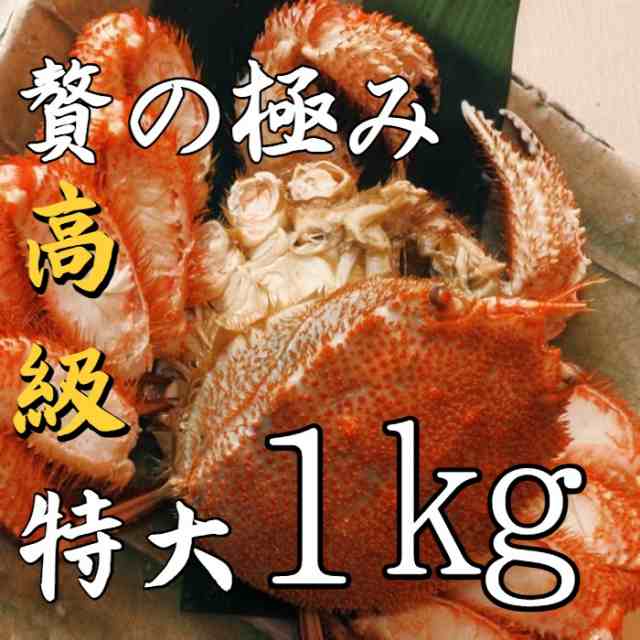 母の日】特大毛蟹 1尾（900ｇ〜1ｋｇサイズ） 北海道産 ボイル 付け足