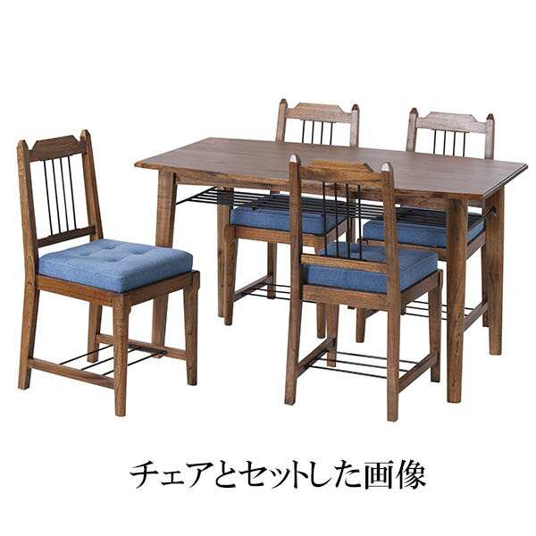 ダイニングチェア PM-303 幅42cm 奥行49cm 高さ85cm 天然木 アイアン 布張 椅子 ティンバー Timber