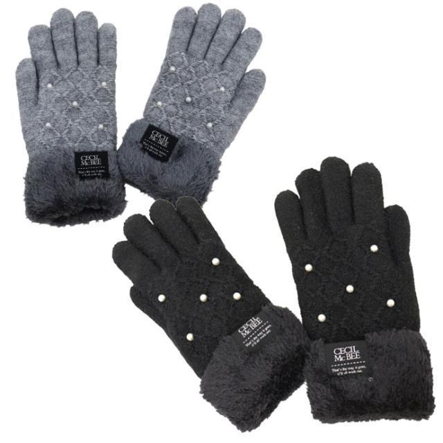 手袋 レディース 5本指 裏モール ファー付き セシルマクビー Cecil Mcbee パール 全国送料無料 ネコポス発送限定の通販はau Pay マーケット 服飾雑貨専門店 エクサス