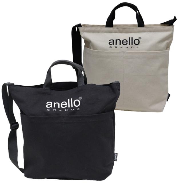 トートバッグ ショルダーバッグ メンズ レディース コットンキャンバス ロゴプリント ２ｗａｙ Anello Grande アネロ Exasの通販はau Pay マーケット 服飾雑貨専門店 エクサス Au Pay マーケット店