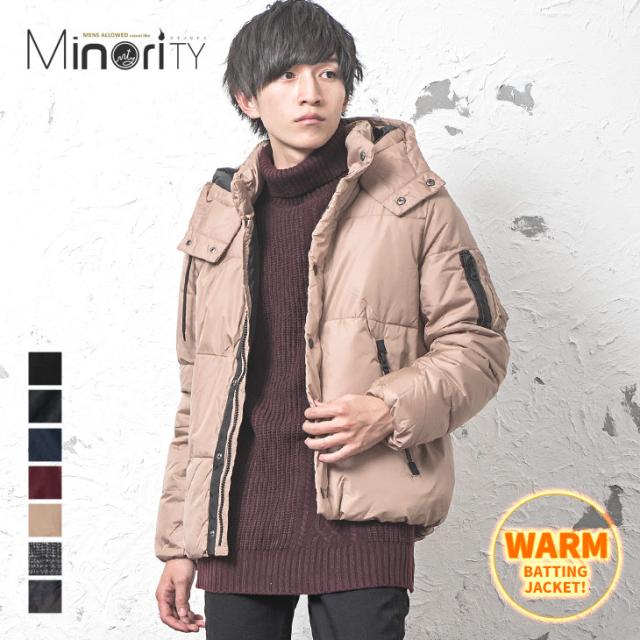 送料無料 中綿ジャケット メンズ ジャケット 中綿ブルゾン メンズ 中綿 フード ボリュームネック メンズ ゆったり メンズ アウター 冬の通販はau Pay マーケット Minority メンズセレクトショップ