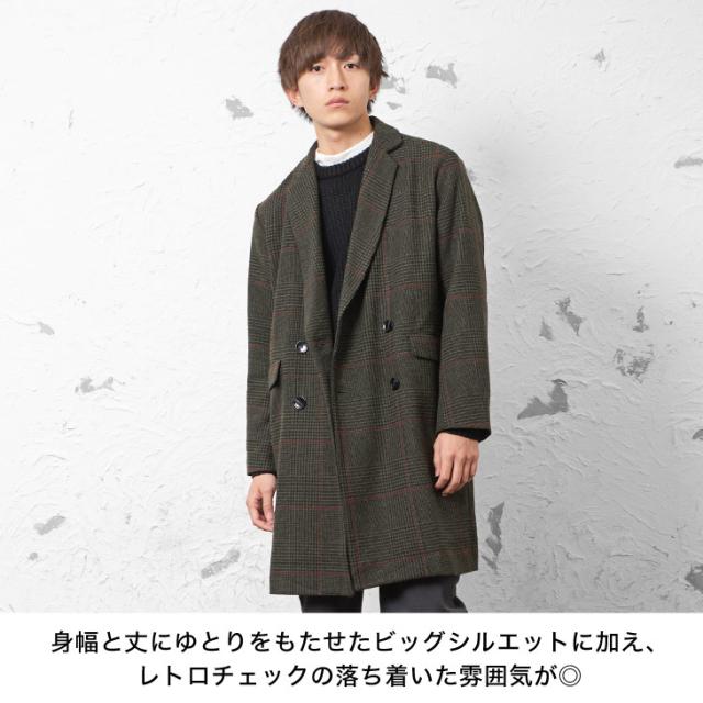 チェスターコート メンズ ロング ロングチェスターコート メンズ スプリングコート ビッグシルエット オーバーサイズコート チェスターコの通販はau Pay マーケット Minority メンズセレクトショップ