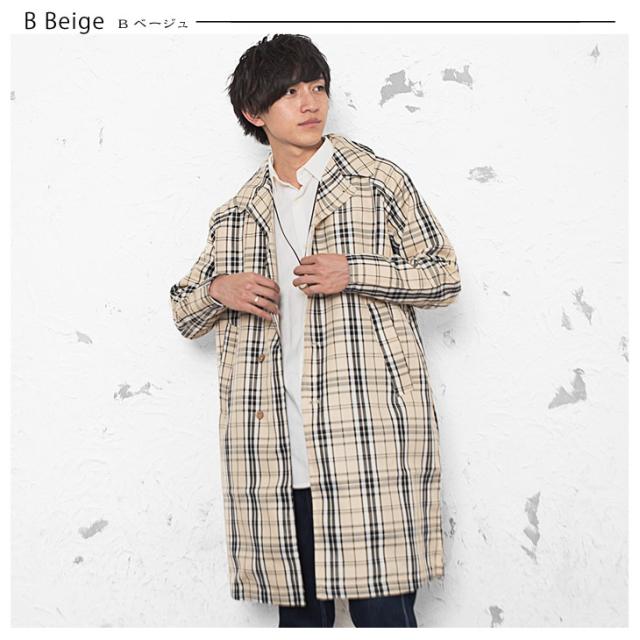 コート メンズ ロングコート メンズ スプリングコート チェックコート メンズ オーバーサイズ アウター ビッグシルエットコート ステンカの通販はau Pay マーケット Minority メンズセレクトショップ