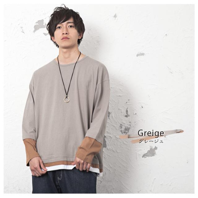 ビックtシャツ メンズ ビッグシルエット Tシャツ メンズ ロング丈 Tシャツ 重ね着風 メンズ 重ね着風tシャツメンズ 大きいサイズ ゆったの通販はau Pay マーケット Minority メンズセレクトショップ