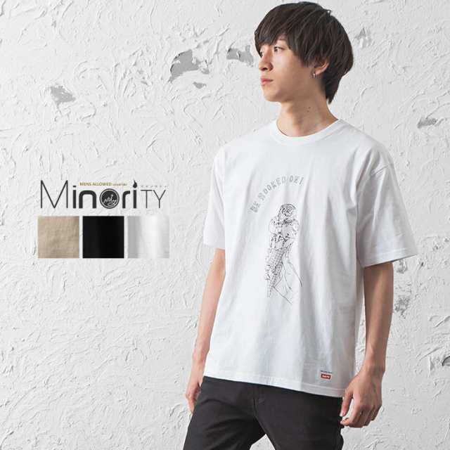 Tシャツ メンズ 半袖 プリントtシャツ メンズ 半袖tシャツ 白 白t メンズ 無地 ロンティー ワンポイント プリント シンプル ゆったり ビの通販はau Pay マーケット Minority メンズセレクトショップ