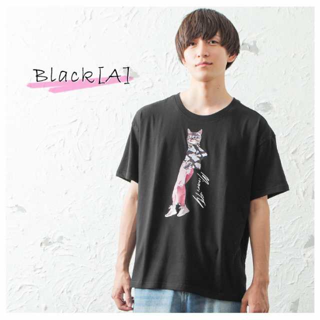 Tシャツ メンズ 半袖tシャツ ビッグtシャツ メンズ ネコ柄 ビッグシルエットtシャツ オーバーサイズ Tシャツ 猫柄 ねこ柄 ゆったりサイズの通販はau Pay マーケット Minority メンズセレクトショップ