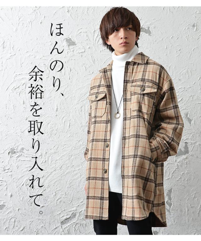 メンズ コート ロングコート メンズ 冬 Cpo ジャケット チェック Cpoジャケット チェックコート ビッグシルエット コート オーバーサイズの通販はau Pay マーケット Minority メンズセレクトショップ