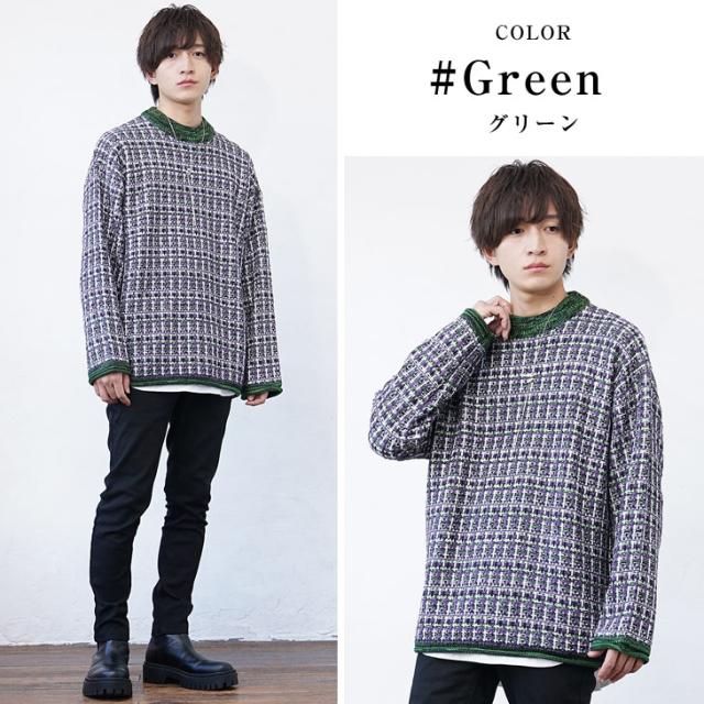 MinoriTY SELECT ツイードニットの通販は MinoriTY SELECT ツイードニットの通販は