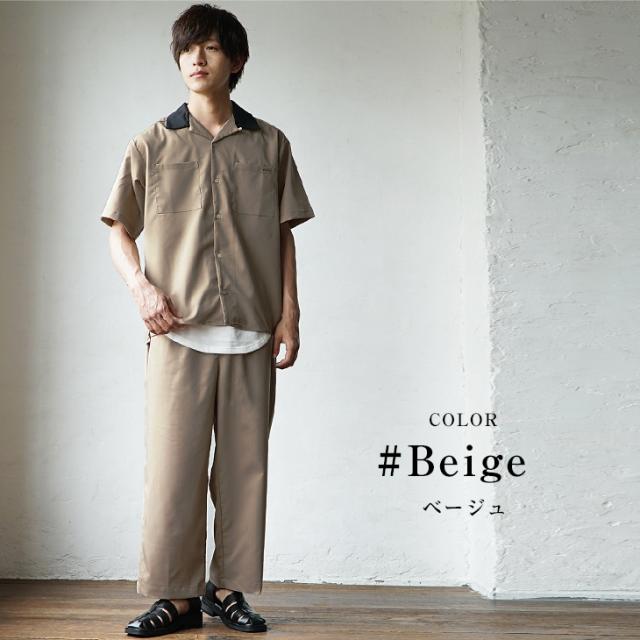メンズ 春夏 半袖 シャツ パンツ セットアップ 韓国ファッション 楽天市場】セットアップ メンズ シャツジャケット パンツ 春夏