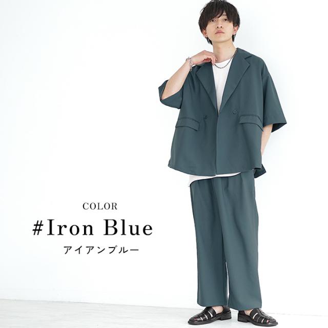 メンズ セットアップ きれいめ ストリート M-3XL 2色 韓国 c816 セットアップ デニム ジャケット パンツ ワイド ルーズ 2色 韓国