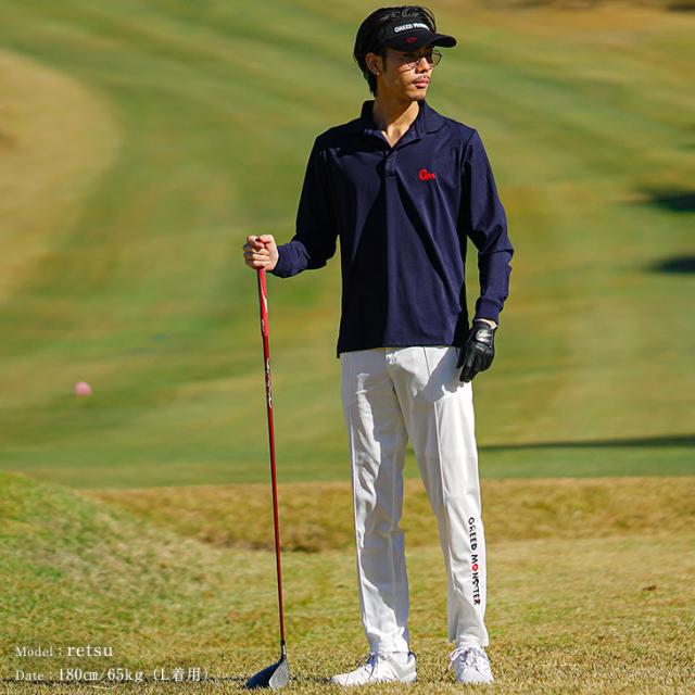 ゴルフウェア メンズ ブランド ポロシャツ メンズ 長袖 切り替え