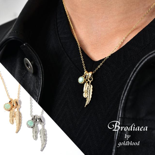 ネックレス メンズ レディース ペア ペアルック ストーン クリスタル フェザー フェザーネックレス ターコイズ シンプル ゴールド プレゼの通販はau Pay マーケット Joker