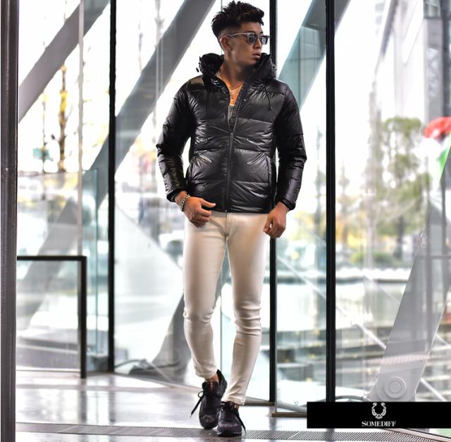 ダウンジャケット メンズ 白 春新作 ダウン ジャケット アウター コート ブルゾン ボリュームネック パーカー ビジネス 赤 黒 ブラック の通販はau Pay マーケット Joker