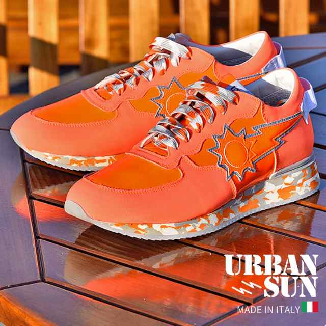 アーバンサン スニーカー メンズ Urban Sun カモ柄 迷彩 オレンジ 派手 ブランド ランニングシューズ ランニングスニーカー ウォーキングの通販はau Pay マーケット Joker