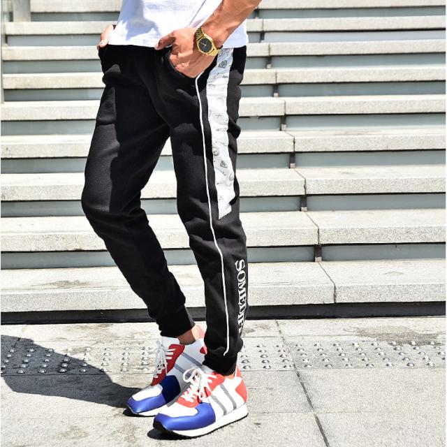 ジョガーパンツ メンズ スウェット スポーツ スウェットパンツ サイドライン 柄 ストリート スカル オシャレ グレー ブラック ダンス 大の通販はau Pay マーケット Joker