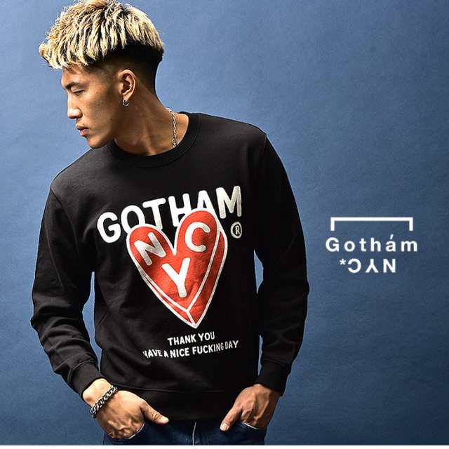 Gotham Nyc ゴッサム エヌワイシー トレーナー メンズ ブランド 長袖 長袖トレーナー カットソー ロンt ストリート ストリートファッショの通販はau Pay マーケット Joker