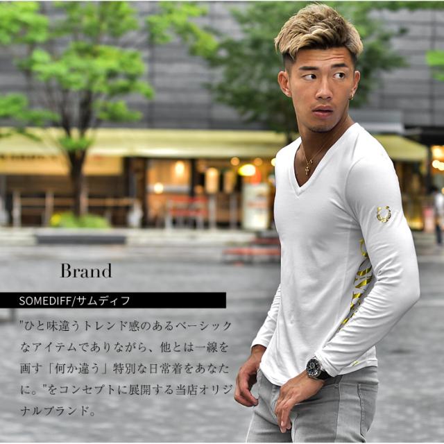 Tシャツ メンズ 長袖 長袖tシャツ ロンt Vネック 春新作 オラオラ系 おしゃれ お洒落 ビター系 かっこいい T シャツ メンズ 服 ブランド の通販はau Pay マーケット Joker