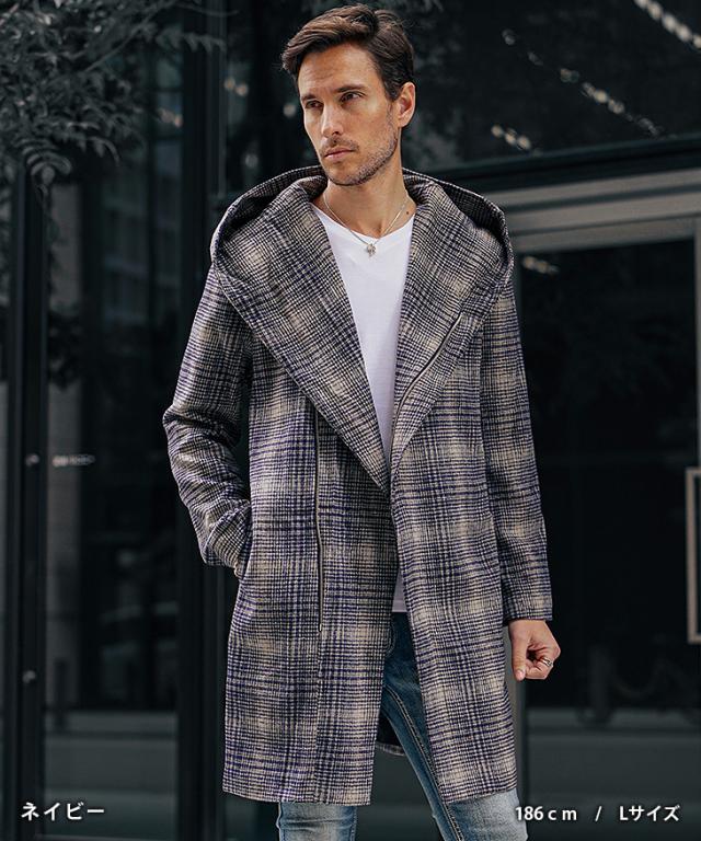 コート メンズ ブランド カジュアル 40代 ビジネスコート チェック