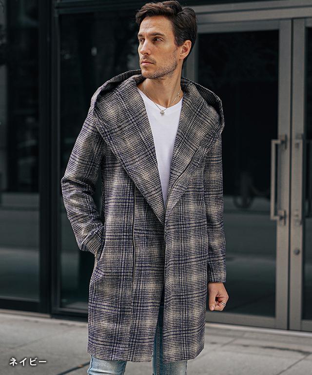 コート メンズ ブランド カジュアル 40代 ビジネスコート チェック