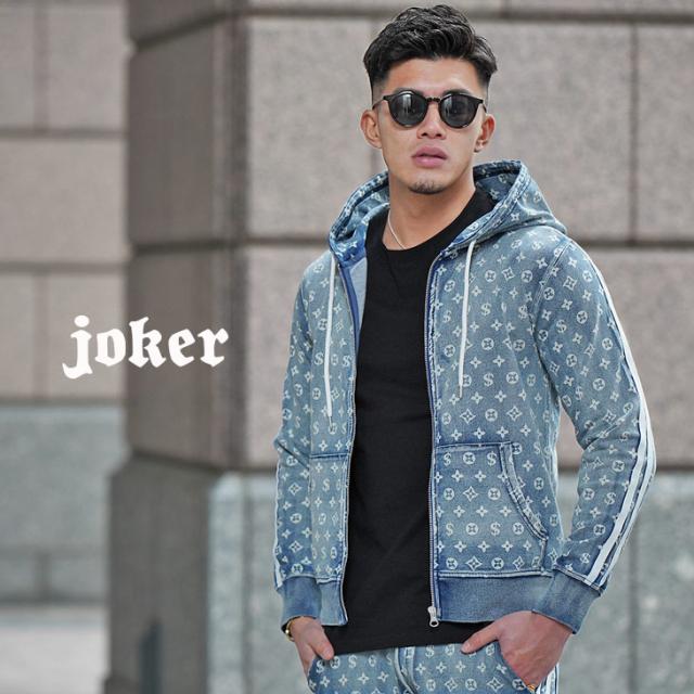 パーカー メンズ 春新作 カジュアル スウェット スウェットデニム デニム カットデニム サイドライン ライン 長袖 ジップパーカー 春新作の通販はau Pay マーケット Joker