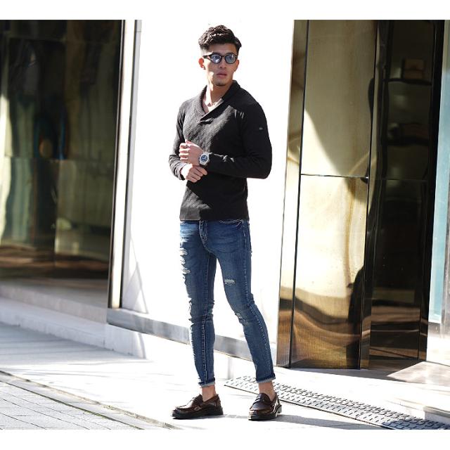 ニット メンズ 夏新作 夏ニット 長袖 大きいサイズ ブランド ショールカラー 薄手 夏 ニット 長袖 白 黒 ショート丈 夏服 夏物 ニットの通販はau Pay マーケット Joker