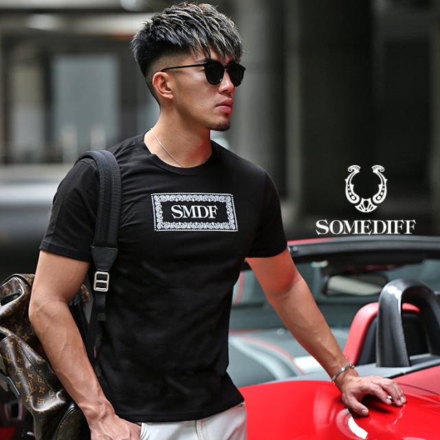 ブランド Tシャツ メンズ おしゃれ 半袖 カットソー 半袖tシャツ タイト 細め クルーネック Uネック ロゴ 夏 夏服 夏物 ちょいワル マッの通販はau Pay マーケット Joker