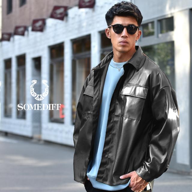 ミリタリーシャツ メンズ 春新作 ミリタリーシャツ メンズ 大きいサイズ レザーシャツ メンズ シャツ 長袖 オーバーサイズ シャツ ジャケの通販はau Pay マーケット Joker