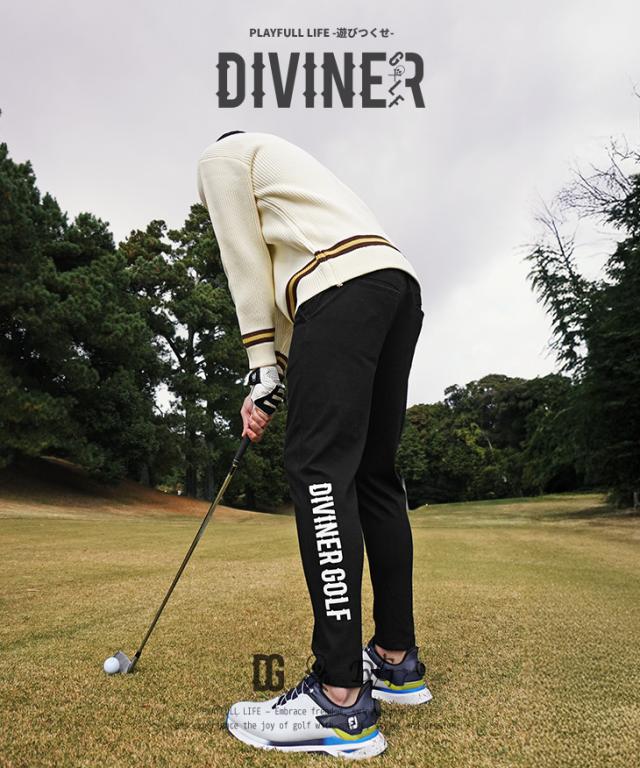 【DIVINER GOLF】 ゴルフウェア メンズ パンツ ストレッチ 新作 大きいサイズ ストレッチ おしゃれ ブランド 迷彩 伸縮 柄 パンツ カモ柄 ロングパンツ パンツ ゴルフ服 ズボン ディバイナーゴルフ お兄系 オラオラ系 ちょいワル 春服 春 春新作 新作_1