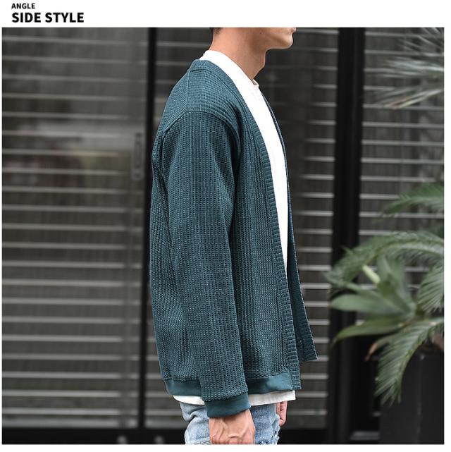 カーディガン メンズ 春新作 メンズ カーディガン 厚手 ワッフル 春 春服 春物 冬服 冬物 長袖 オシャレ 大きいサイズ 大きめ ゆったり の通販はau Pay マーケット Joker