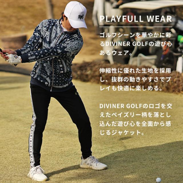 FR2GOLF ペーズリー柄 長袖 ゴルフウェア