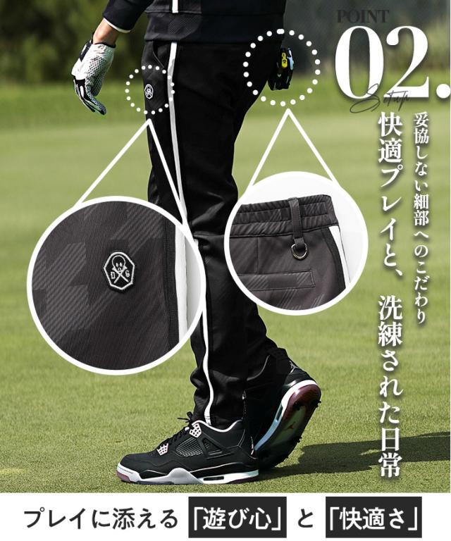【DIVINER GOLF】 ゴルフウェア メンズ ゴルフ ウェア ジョガー パンツ ストレッチパンツ メンズ ストレッチジョガー パンツ パンツ ブランド 派手 チェック柄 ゴルフ服 ディバイナーゴルフ ブランド お兄系 オラオラ系 ちょいワル 夏服 夏 夏新作 新作_3