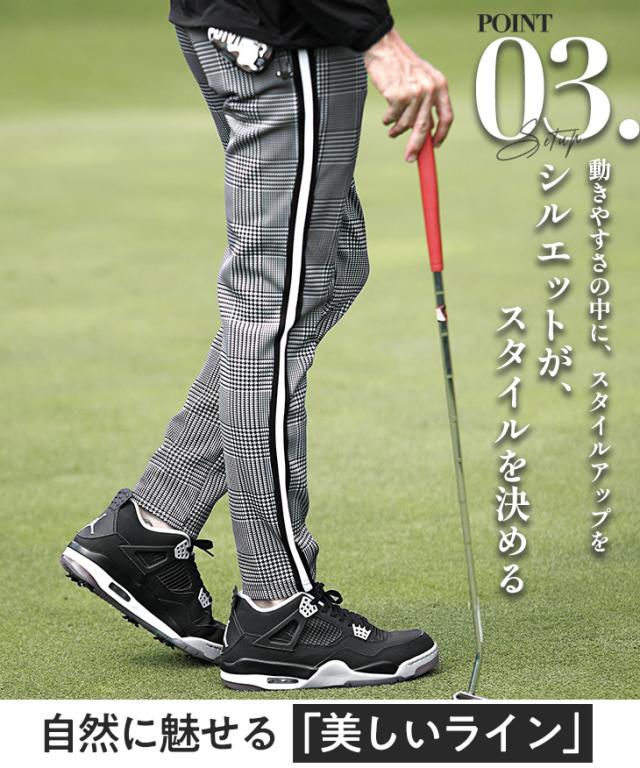 【DIVINER GOLF】 ゴルフウェア メンズ ゴルフ ウェア ジョガー パンツ ストレッチパンツ メンズ ストレッチジョガー パンツ パンツ ブランド 派手 チェック柄 ゴルフ服 ディバイナーゴルフ ブランド お兄系 オラオラ系 ちょいワル 夏服 夏 夏新作 新作_4