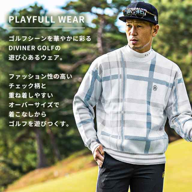 DIVINER GOLF】 ゴルフ ニット ゴルフウェア ニット メンズ セーター ...