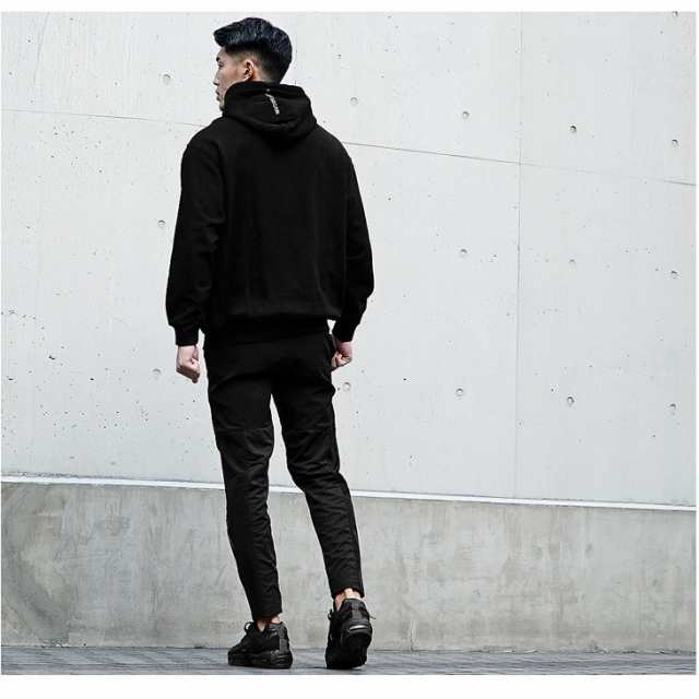 オーガニックコットン強燃ボイルツイル / オールインワン, Black