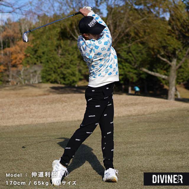 クリスチャンディオールスポーツ コットンパーカー 総柄 ゴルフ DIVINER GOLF 【DIVINER GOLF】ゴルフウェア メンズ パーカー
