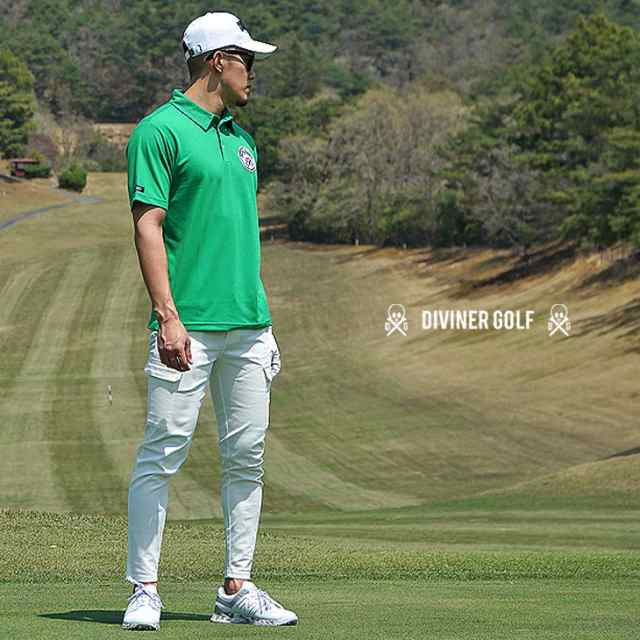 DIVINER GOLF】 ゴルフウェア メンズ ポロシャツ 半袖 メンズ ゴルフ