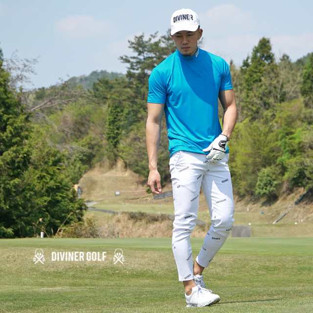 【DIVINER GOLF】 ゴルフウェア メンズ インナー ゴルフ インナー メンズ ゴルフウェア カットソー モックネック ゴルフ 半袖 メンズ  ゴ｜au PAY マーケット