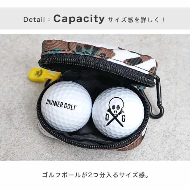 DIVINER GOLF】 ゴルフ ボールホルダー ゴルフボールケース ブランド