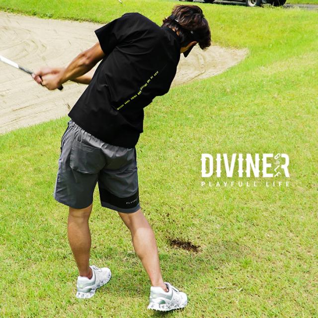 DIVINER GOLF】ゴルフウェア メンズ 半袖 ウインドブレーカー