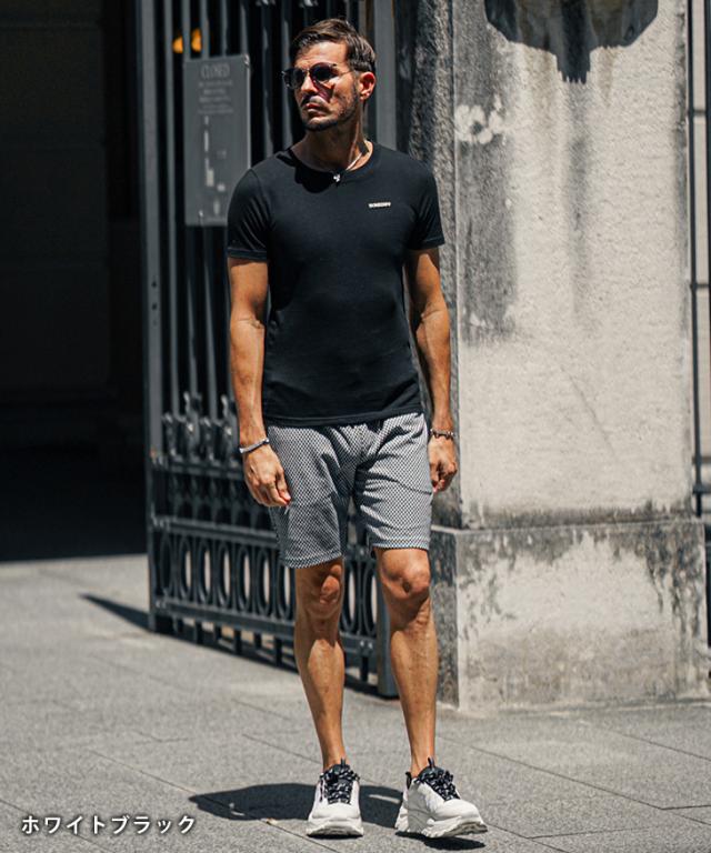 ハーフパンツ メンズ ショートパンツ メンズ ショーツ 短パン 半ズボン ひざ上 膝上 総柄 スウェット 黒 白 ベージュ ブラック ホワイト ズボン ずぼん おしゃれ スリム 細身 タイト 幾何学 秋 秋服 秋物 秋秋 メンズファッション リゾート ちょいワル お兄系の通販はau PAY