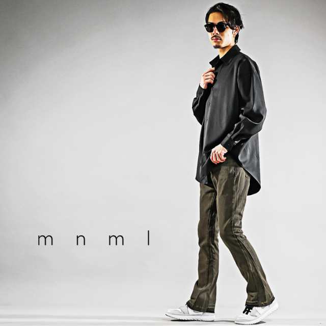 mnml デニム ミニマル ジーンズ メンズ フレアパンツ デニム mnml デニム ミニマル ジーンズ メンズ フレアパンツ デニム