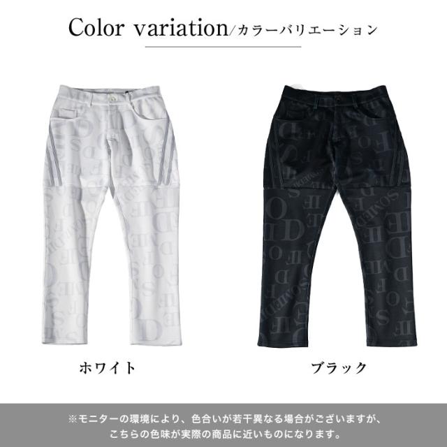 テーパードパンツ メンズ ストレッチ パンツ メンズ サイドライン イージーパンツ メンズ 総柄 ボトムス メンズ ブランド ポンチ素材 ロゴ スリム 総柄 スキニー 細身 春 春服 春物 メンズファッション お兄系 オラオラ系 ちょいワル ラグスポ_14