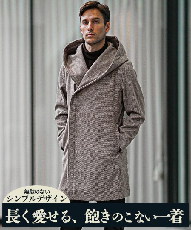 コート メンズ ブランド アウター メンズ 秋冬 ツイード コート メンズ