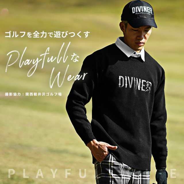 DIVINER GOLF】ゴルフウェア メンズ セーター ブランド ニット DIVINER GOLF】ゴルフウェア メンズ セーター ブランド ニット